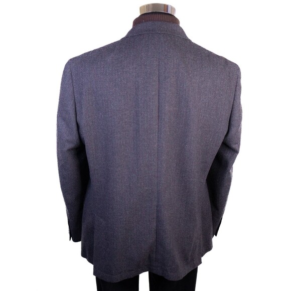 JOHN VARVATOS Blazer Sport Coat Casual Jacket Size 44R Gray Striped Wool Blend - Picture 8 of 13